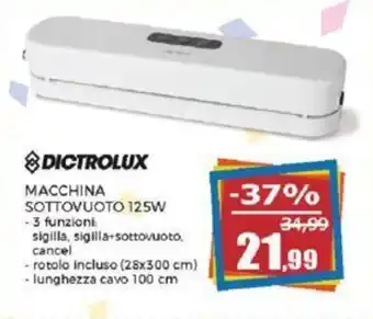DICTROLUX MACCHINA SOTTOVUOTO 125W