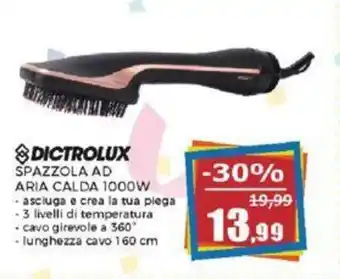 Happy Casa DICTROLUX SPAZZOLA AD ARIA CALDA 1000W offerta