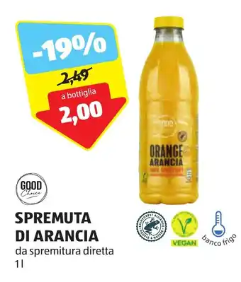 ALDI GOOD Choice SPREMUTA DI ARANCIA da spremitura diretta 1 l offerta