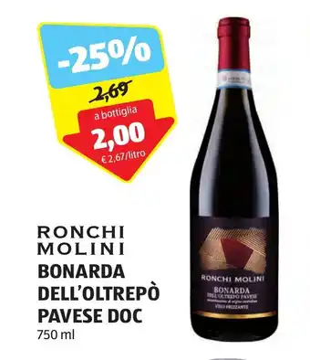 RONCHI MOLINI BONARDA DELL'OLTREPÒ PAVESE DOC 750 ml