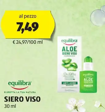 ALDI equilibra SIERO VISO 30 ml offerta