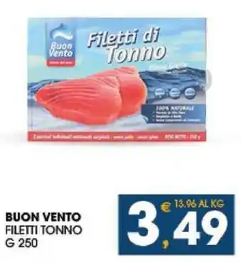 SeBón Supermercati BUON VENTO FILETTI TONNO G 250 offerta