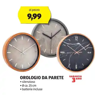ALDI OROLOGIO DA PARETE offerta