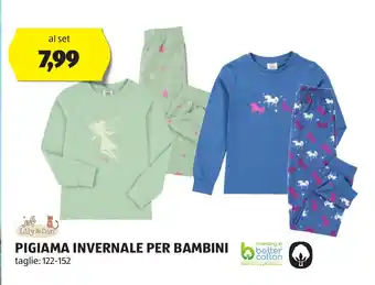 ALDI PIGIAMA INVERNALE PER BAMBINI offerta