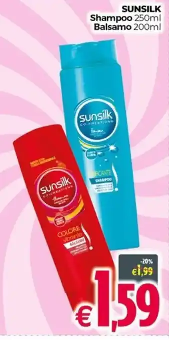 Franzy's SUNSILK Shampoo 250ml Balsamo 200ml offerta