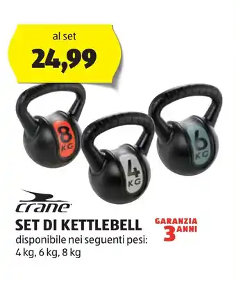 ALDI Crane SET DI KETTLEBELL offerta