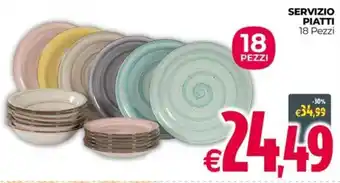 Franzy's SERVIZIO PIATTI 18 Pezzi offerta