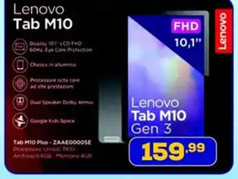 Euronics Lenovo Tab M10 offerta