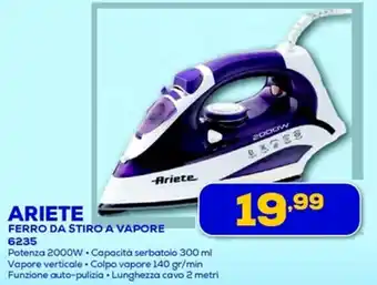 Euronics ARIETE FERRO DA STIRO A VAPORE 6235 offerta