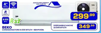 Euronics BEKO CONDIZIONATORE 9.000 BTU/H - BEHPO091 offerta