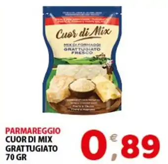 Mio Market PARMAREGGIO CUOR DI MIX GRATTUGIATO 70 GR offerta