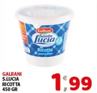 Mio Market GALBANI S.LUCIA RICOTTA 450 GR offerta