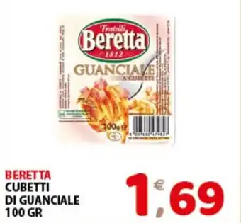 Mio Market BERETTA CUBETTI DI GUANCIALE 100 GR offerta