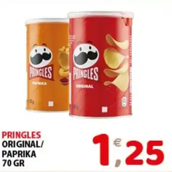 Mio Market PRINGLES ORIGINAL/ PAPRIKA 70 GR offerta