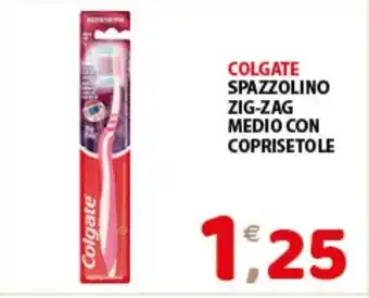 Mio Market COLGATE SPAZZOLINO ZIG-ZAG MEDIO CON COPRISETOLE offerta