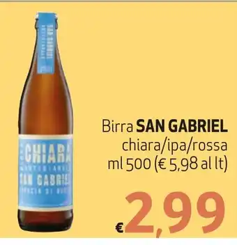 Maxi Supermercati Birra SAN GABRIEL chiara/ipa/rossa ml 500 offerta