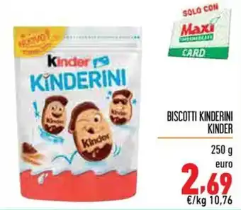 BISCOTTI KINDERINI KINDER 250 g
