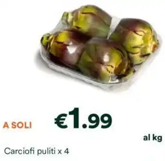 Unes Carciofi puliti x 4 offerta