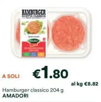 Unes Hamburger classico 204 g AMADORI offerta