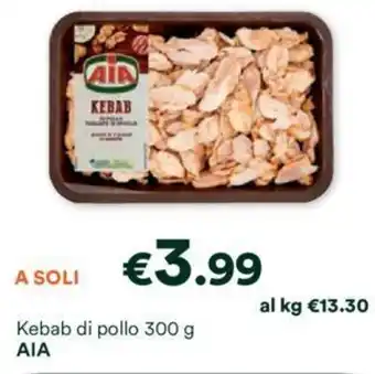 Unes Kebab di pollo 300 g AIA offerta