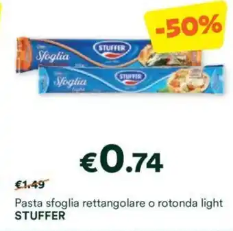 Unes Pasta sfoglia rettangolare o rotonda light STUFFER offerta