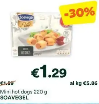 Mini hot dogs 220 g SOAVEGEL