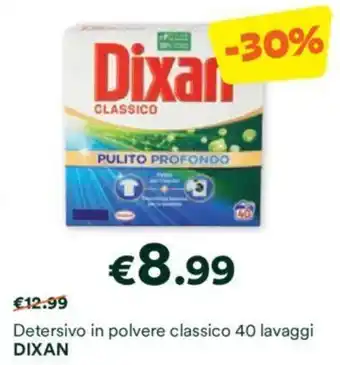 Unes Detersivo in polvere classico 40 lavaggi Dixan offerta