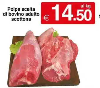 Polpa scelta di bovino adulto scottona