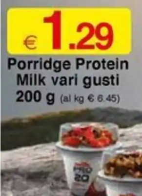 Sì con te Porridge Protein Milk vari gusti 200 g offerta