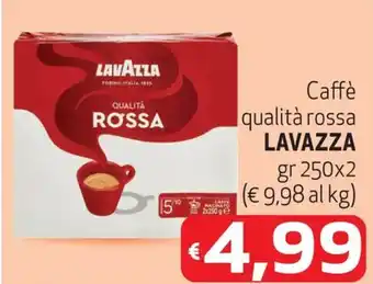 Eurospesa Caffè qualità rossa LAVAZZA gr 250 x 2 offerta