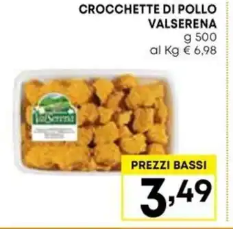 Kanguro CROCCHETTE DI POLLO VALSERENA g 500 offerta