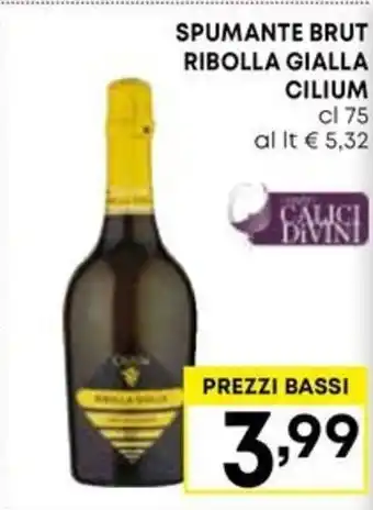 Kanguro SPUMANTE BRUT RIBOLLA GIALLA CILIUM cl 75 offerta