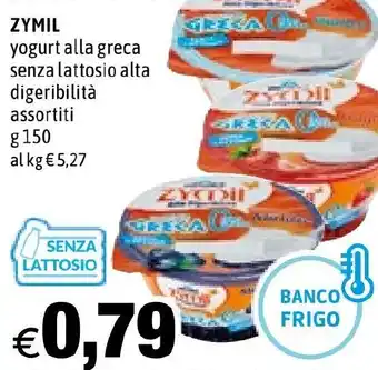 Hurrà ZYMIL yogurt alla greca senza lattosio alta digeribilità g 150 offerta