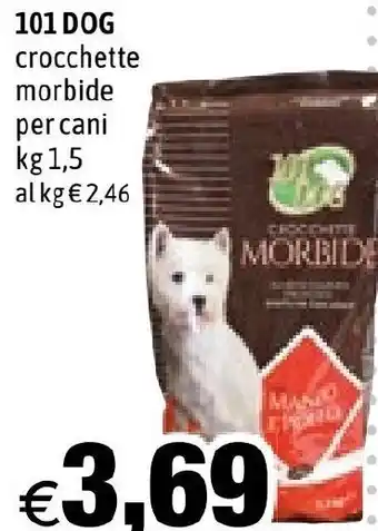 Hurrà 101 DOG crocchette morbide per cani kg 1,5 offerta