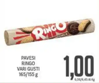 Supermercati Piccolo PAVESI RINGO VARI GUSTI 165/155 g offerta