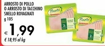 Bennet Rovagnati Arrosto Di Pollo O Arrosto Di Tacchino Snello offerta