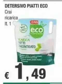Crai Crai Detersivo Piatti Eco offerta