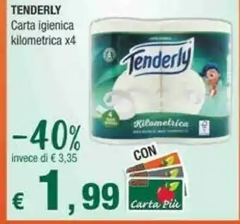 Crai Tenderly Carta Igienica Kilometrica X4 offerta
