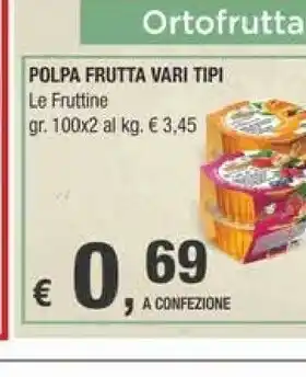 Crai Le fruttine Polpa Frutta offerta