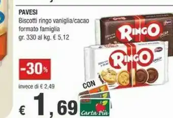 Crai Pavesi Ringo Vaniglia 330 G(ml) offerta