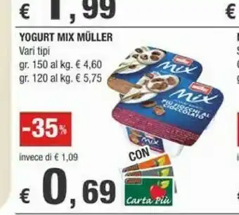 Crai Muller Yogurt Mix offerta