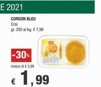 Crai Crai Cordon Bleu offerta