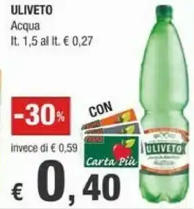 Crai Uliveto Uliveto - Acqua Minerale Naturale 1500 g(ml) offerta