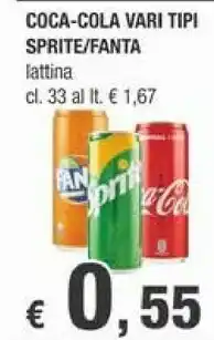 Crai Coca-Cola - Coca-Cola Zero 330 g(ml) offerta