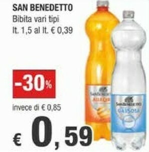 Crai San Benedetto Bibita offerta