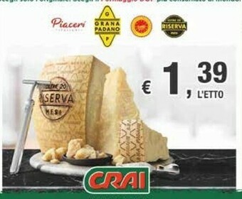 Crai Crai Grana Padano offerta