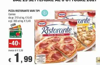 Crai Cameo Ristorante Pizza offerta