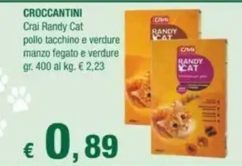 Crai Crai Randy Cat Croccantini offerta
