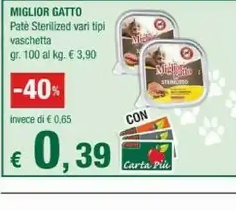 Crai Morando Miglior Gatto Pate Sterilized offerta
