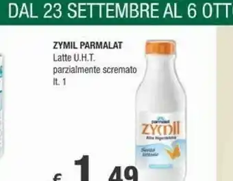 Crai Parmalat Zymil Latte Uht Parzialmente Scremato offerta